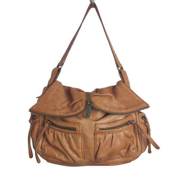 Y2K Kooba Butterscotch Leather Hobo Handbag Purse Shoulder Bag - Picture 1 of 13